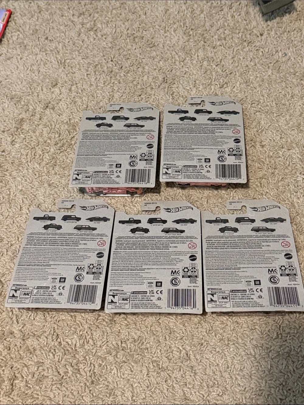 Hot Wheels 54th Anniversary Pearl & Chrome 2021 set of 5 NEW